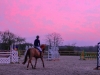 India and Ego competing under some stunning skies in Norfolk